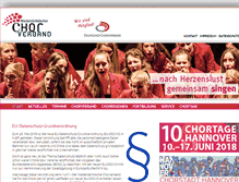 Tablet Screenshot of ndschorverband.de